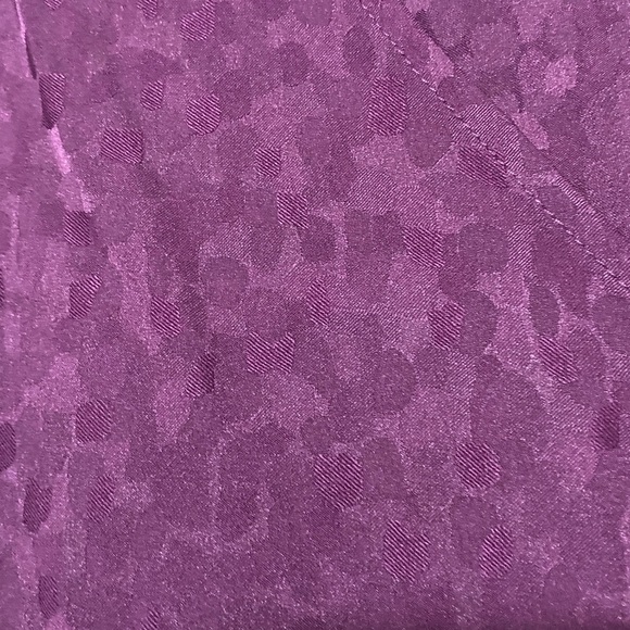 NWT I.N.STUDIOS WO SIZE 2X EGGPLANT PURPLE RUFFLE SLEEVES SOFT FLOWY SHIRT - Picture 7 of 12